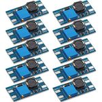 Frienda 10 Pieces DC-DC Boost Converter 2A Adjustable Step Up Module Voltage Regulator Board Input Voltage 2V-24V to 5V-28V Output Voltage (without USB Connector)