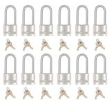 PEAKLOCK PLA0003 Keyed Alike 1-9/16 Wide Solid Aluminum Long Shackle Padlock 12PK