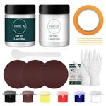 1DFAUL Gel Coat Repair Kit for Boats, Fiberglass Repair Kit for Boats, Gelcoat Repair Kit for Fast Repair Scratches, Chips & Cracks, Strong Adhesion, Suitable for Fiberglass, Acrylic, Aluminum Alloy