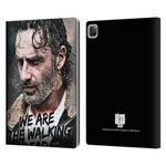 Head Case Designs Officially Licensed AMC The Walking Dead Quote Rick Grimes Legacy Leather Book Wallet Case Cover Compatible With Apple iPad Pro 13 M4 2024