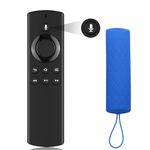 Replacement Remote for Fire Stick, Remote Replacement with Voice Function, Replacement Remote Control for Smart Tvs Stick, for Smart Tvs Cube (1st Gen & 2nd Gen) (with Blue Protective Cover)