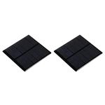 MECCANIXITY Mini Solar Panel Cell 3V 210mA 0.63W 70mm x 70mm for DIY Electric Power Project Pack of 2