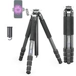 Carbon Fiber Tripod-INNOREL GT284C Professional Compact Portable Tripod for Digital DSLR Camera Heavy Duty Camera Stand Support with Special-Shaped Center Column 1.14in/29mm Tube Max Load 44lbs/20kg