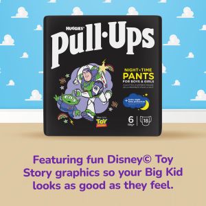 Huggies Pull-Ups Night Pants, Size 6 – Overnight Protection