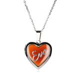 Stands Out, Supplying Outstanding Gifts Eva Girls Personalised Name Heart Shaped Mood Locket Pendant Kids Necklace