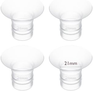 Momcozy Flange Insert 21mm Compatible with 24mm Flange/Shield of Most Pumps, Insert for Momcozy/Medela/Elvie/Spectra/Bellababy/TSRETE/Willow Breast Pump Replacement Accessories, 4PCS 21mm