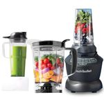 Nutribullet Plastic Combo Blender, Powerful 1000 Watts Motor, Mixer/Grinder/Smoothie Maker, Blender for Dry Grinding & Wet Blending, 2 Unbreakable Jars, 1.6L Extra Large Pitcher & Tamper, Black