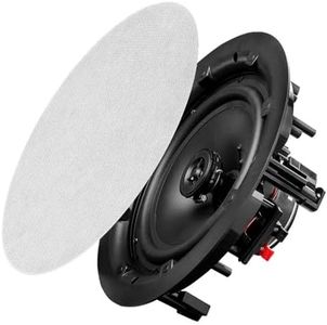 OSD Audio ACE800 8" 120W Trimless In-Ceiling Speaker Paintable Grill (White, Pair)