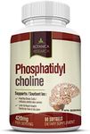 PhosphatidylCholine Complex An All-Natural Nootropic Formula For Brain Health, Liver & Cognitive Support - 60 Phosphatidyl Choline Capsules by Botanica Research