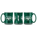 Boelter Brands NFL New York Jets Mugcoffee Mug 14oz Sculpted Relief 2019, Team Colors, One Size