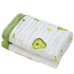 SYGA 110CM Baby Swaddle Blankets 6 Layer Muslin Swaddle Wrap 100% Cotton Stroller Cover Receiving (Avocado)