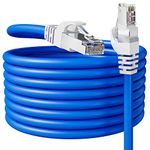 Ethernet Cable 20m, Long Ethernet Cable 20m Outdoor Indoor, High Speed Cat 6 Ethernet Cable, FTP Shielded Gigabit Internet Cable 20 merer, 24AWG Network LAN Cable, RJ45 Patch Cable for Router Modem