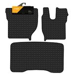 FSW - Tailored Mats - Fits VOLVO TRUCKS Tailored Truck Mat - FH13 2014-2019 - Heavy Duty 3MM Rubber | Anti Slip Truck Floor Mat, Anti Slip Backing, Edged With Black Cloth Binding - 3Pc Floor Mat Only