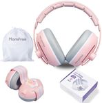 Momfree 2-in-1 Baby Ear Muffs for Noise Reduction, Ear Protection Earmuffs & Adjustable Headband for Babies and Toddlers(0-48months), ANSI Certified, Noise Cancelling Headphones Ideal Airplane, Travel
