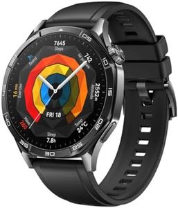 HUAWEI Watch GT 5 46mm Smartwatch, Sharp-Edged Design, All-New Running and Cycling Sports, Health Tracking, up to 14 Days Battery Life, Compatible with iOS and Android, Black
