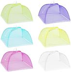 6 Pack Colored Mesh Food Cover Tent