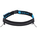 JIMKAN Running Belt for Race Number, Adjustable Endurance Number Belt with Energy Bar Storage, Triathlon Race Belt with Reflective Strips & Headphone Jack for Cycling, Marathon, Time Trials