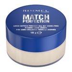 Rimmel Match Perfection Loose Setting Powder, 001 Translucent, Lightweight & Breathable, Matte Finish, Vegan-Friendly Makeup, 18g