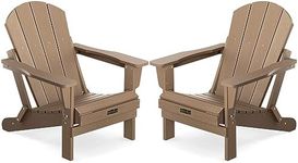 SERWALL Folding Adirondack Chair Se