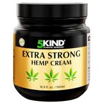 5kind Extra Strong Hemp Cream 500ml - High Strength Hemp Oil and Arnica Cream - for Massaging Joints & Muscles, Lower Back, Feet, Knees, Neck & Shoulders - Rich in Natural Ingredients