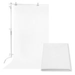 Selens 67X118 Inch (1.7X3m) Diffusion Fabric Nylon Silk White Seamless Light Modifier for Photography Lighting, Softbox and Light Tents