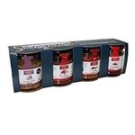 Friendly Food and Drink/Cumbrain Delights Cumbrian Delights Hot Taster Gift Box, Includes Jam, Relish, Pickle & Mustard, Handcrafted in the Lake District, No Flavourings & Additives, Nut & Gluten Free