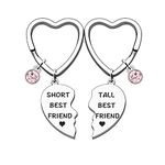 TTOVEN 2PCS Friendship Gifts for Women Best Friend Keyring for Women