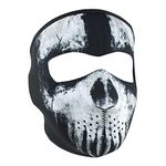 Fox Outdoor ZANheadgear WNFM409 Neoprene Full Face Mask, Skull Ghost