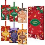 SCENTORINI Scented Sachets, Christmas Scented Bag, 6 Fragrance for Wardrobe, Drawers, Closets, Cupboard, 6 Pack