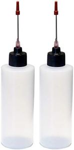 2-4oz Plastic Squeeze Bottles with 1.5 inch Stainless Steel Applicators