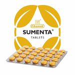 Charak Pharma Sumenta Tablet with tagar and jatamansi for natural care in Stress and Anxiety (Pack of 4)