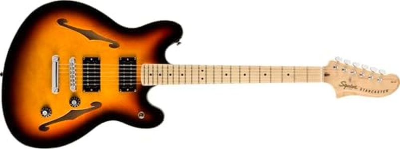 Squier Affinity Series Starcaster Electric Guitar, with 2-Year Warranty, 3-Color Sunburst