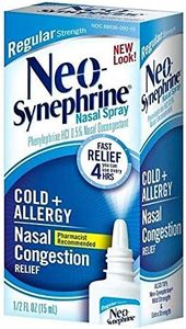 Neo-Synephrine Nasal Decongestant Spray Regular Strength 0.50 oz(PACK OF 4)