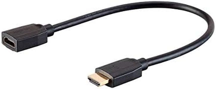 Monoprice Monoprice High Speed HDMI Extension Cable - 3ft - Black, 48Gbps, 8K, Dynamic HDR, (138644)