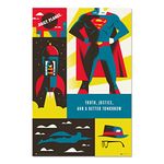 Grupo Erik Warner Bros. 100th Anniversary Superman Poster - 35.8 x 24.2 inches / 91 x 61.5 cm - Shipped Rolled Up - Cool Posters - Art Poster - Posters & Prints - Wall Posters