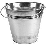 15L Pail Heavy Duty Galvanised Steel Metal Bucket Water Coal Fire Greenhouse