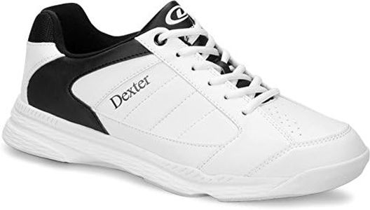 Dexter Men's Ricky IV Bowling Shoes, White/Black, Size 8/Medium