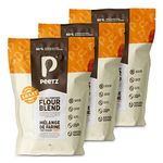 Peetz S.M.A.R.T. Blend is the first and only 60% Superfoods & Ancient Whole Grains | Allergen-free |Gluten-Free | Low-Starch | One-To-One | NUTRITIOUS | All-Purpose Flour | Easy to use blend For Bread, Pizza, Pasta, Cookies, Cakes, muffins | Healthier, delicious more nutritious Options | provides more than 15 vitamins & minerals, 2g of fiber, and 1 gram of protein in a 30g serving | Non-GMO | 1 kg Bag | (Pack Of 3)