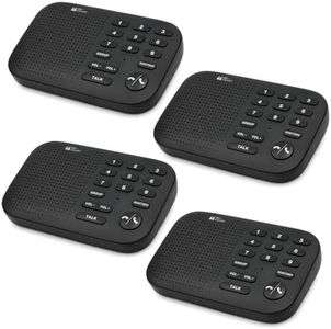Hosmart Intercoms Wireless for Home, 2026 True Full Duplex Wireless Intercom System for Business, 3000 Feet Long Range Two-Way Real-Time Intercom with 9-Channel & Crystal Clear Voice (4 Stations)