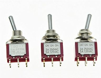 SALECOM 3x DPDT 6 Pin 3 Position ON/ON/ON Guitar Mini Toggle Switch Car/Boat Switches