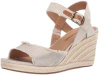 Lucky Women's MINDRA Espadrille Wedge Sandal, natural/plat 8.5 M US