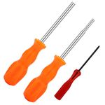 LGCLGY 3 Pack Gamebit Security Screwdriver, 3.8mm and 4.5mm Security Screwdriver and 2.5mm Triwing Screwdriver for Super Nintendo, SNES, NES, N64 and GameBoy