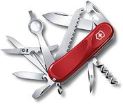 Victorinox Evolution 23 Swiss Army Knife, 17 Function Swiss Made Pocket Knife with Large Blade, Screwdriver, Magnifying Glass and Corkscrew – Red