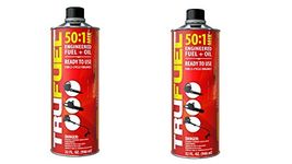 TruFuel 2-Cycle 50:1 Pre-Blended Fuel for Outdoor Power Equipment - 32 oz. Pack of 2