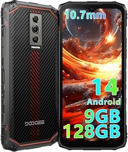 DOOGEE Blade 10 Móvil Resistente Android 14, 9GB RAM+128GB ROM (TF 2TB), 6,56" FHD+ 90Hz Teléfono Móvil Rugerizado 5150mAh Batería, Octa Core, 16MP+8MP Cámara, Widevine L1/IP68IP69K/GPS/Face ID-2024
