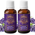 Exotic Aromas Lavender Essential Oil for Aroma Therapy, Stress Relief, Hair, Skin (15Ml + 15Ml) Pack of 2