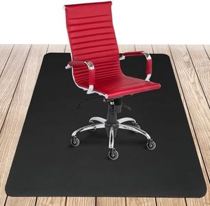 COSYLAND Tapis Chaise de Bureau 90 × 120 cm – Antidérapant, Protège-Sol pour Chaise à roulettes, Tapis de Sol pour Parquet et Sols Durs – Noir