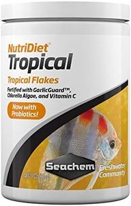 Seachem NutriDiet Tropical Flakes - Probiotic Fish Food Formula with GarlicGuard 100g