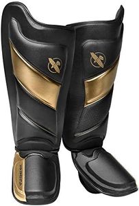 Hayabusa Protège-Tibias de Frappe T3 - Noir/Or, Moyen