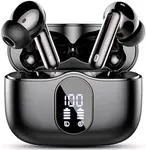 Ear Buds Wireless Earbuds - Bluetooth 5.3 Headphones (48H Playback) Built in Mic with LED Display Charging Case, IP7 Waterproof Earphone for iPhone Andriod Phones Laptop Sports Workout